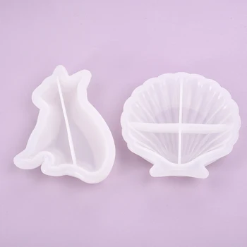 

Storage Tray Silicone Mold Shell Dog Shape Resin Mold For DIY Epoxy Crafts Jewelry Making Resin Mold Jewelry Tool