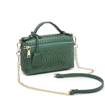 

2020 New Fashion Embossed Python Leather Bag Pouch crocodile Leather Clutch Bag Designer Handbag Purse Trendy Bag