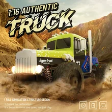 Coche de Control remoto a escala 1:16, coche de derrape con tracción en las cuatro ruedas, camión de juguete de alta velocidad, modelo de coche de carreras, Kit de coche de derrape