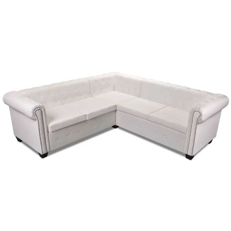 6/5 Seater Leather Couch Modern Corner Sofa Large for Living Room Lounge Leisure Durable Sectional Furniture Easy Assembly