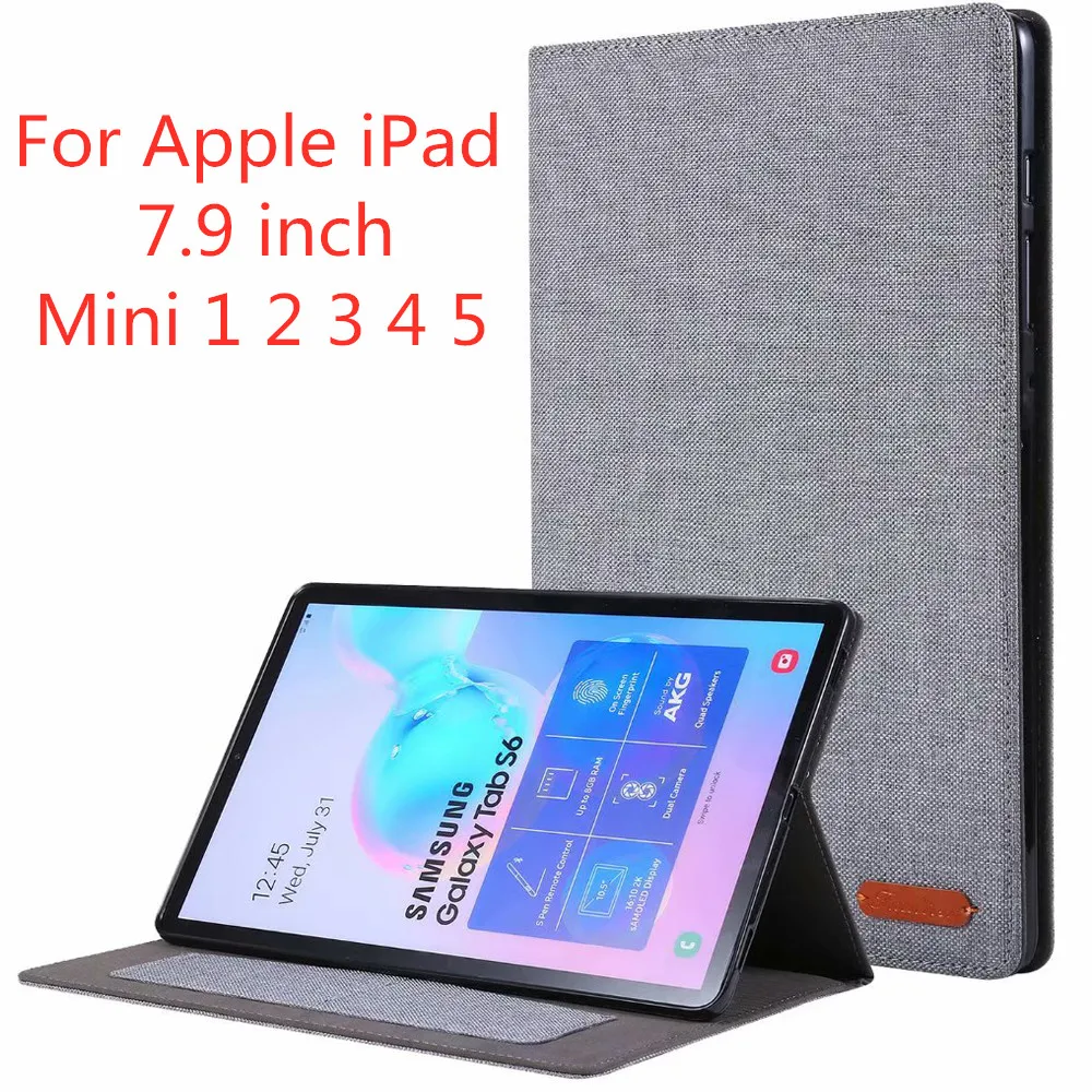 Case For Apple iPad Mini 1 2 3 4 5 7.9'' Flip Tablet Cases ipad mini2 mini Stand Cover Soft Silicon Protective Shell | Компьютеры