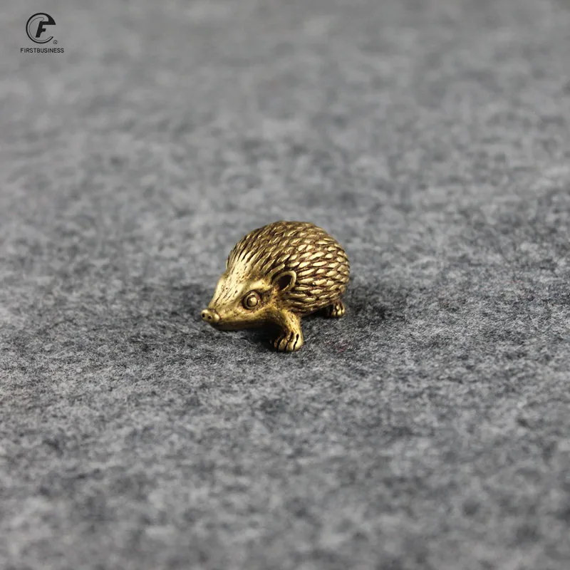 China Pure brass hedgehog small statue 