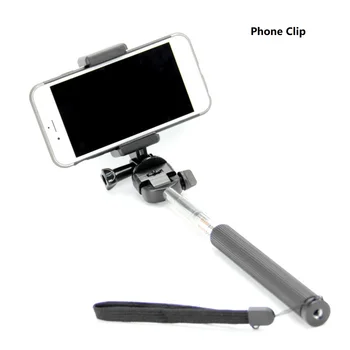 

Tripod Mono-pod Selfie Stick Cell Mobile Phone Clip Holder with 1/4 Screw Hole for Go pro Sj8 iPhone9 8 X 7 XiaomiSamsungHuawei