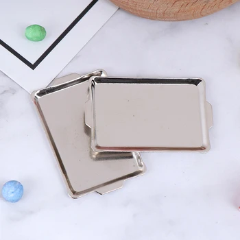 

2pcs/set 1/12 Dollhouse Mini Metal Plate Simulation Tray Model Toys for Doll House Decoration42mm*60mm Miniature Accessories