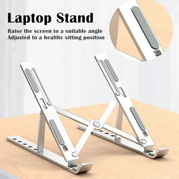 

Protable Laptop Holder For MacBook Air Pro Laptop PC Stand Bracket Foldable Aluminium Alloy Stand Holder For Notebook Computer