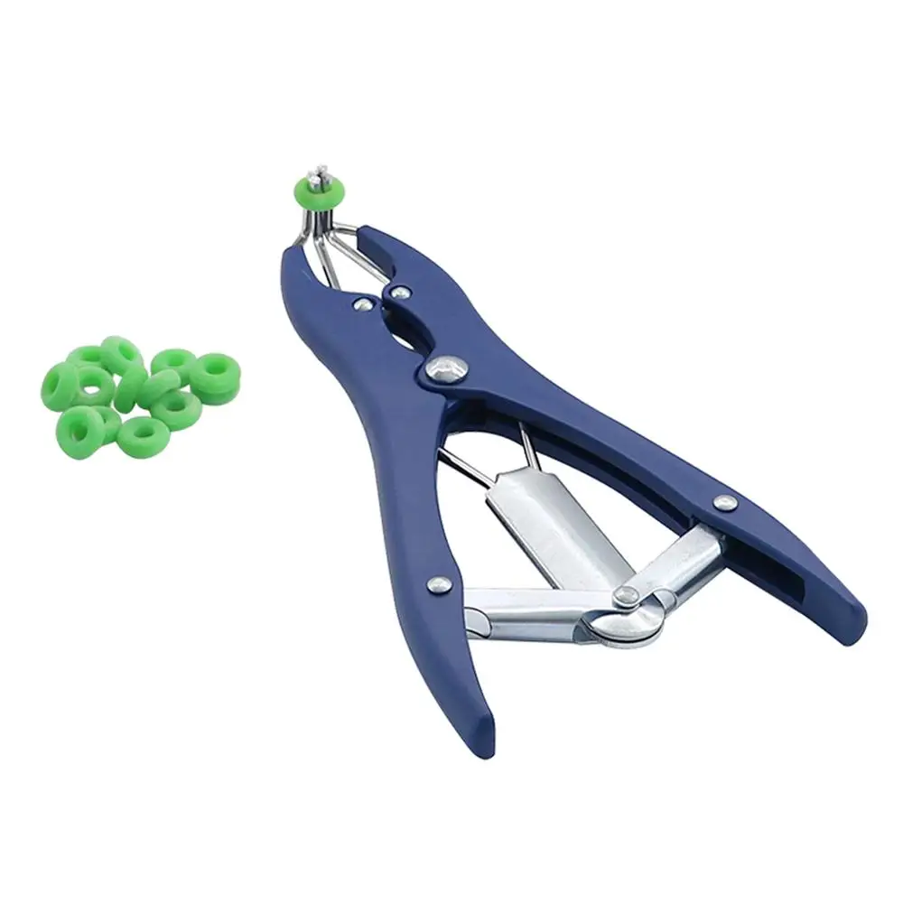 

Farm Animal Pig Sheep Tail Docking Clamp Plastic Castration Pliers And Tail Docking Rubber Rings Tail Device 201 Pcs
