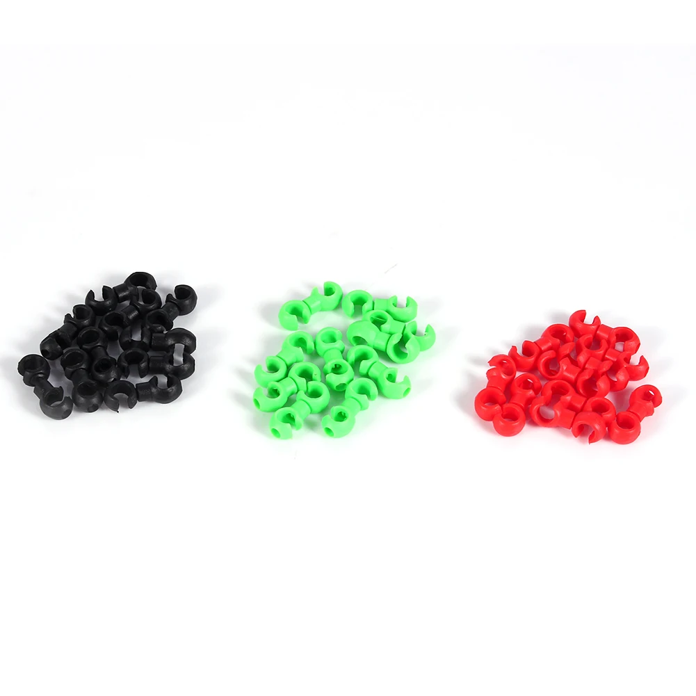 10pcs Bike Bicycle Cycle MTB C-Clips Buckle Hose Brake Line Gear Cable Housing Guide Brake Deduction Bicycle Accessory Cables