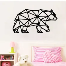 KW3166 Стиль Резные геометрические полярные медведи, художественная текстурированная гостиная художественное оформление стены в спальне наклейки съемные