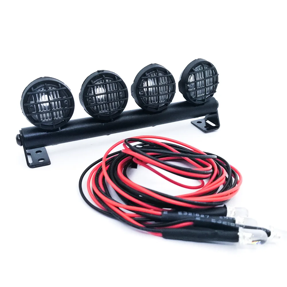

Rbr/ C Model Mesh Off-road RC Remote Control Car Model Toy Accessories DIY Upgrade Luggage Rack Conversion Spotlights