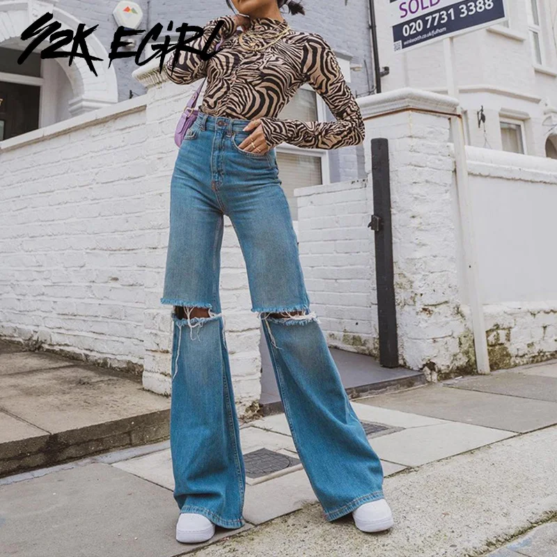 Y2K EGIRL Vintage Streetwear High Waist 