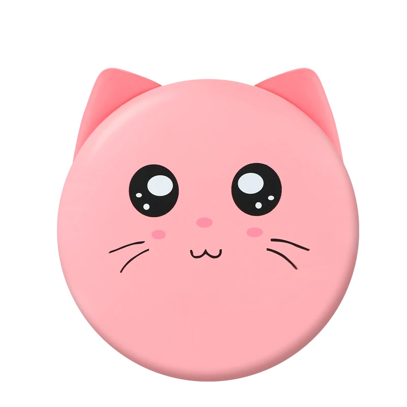 Pink Cat Мини милый мультяшный USB грелка для рук Портативный внешний аккумулятор зимний перезаряжаемый двухсторонний быстрый нагрев руки грелка 5 в 10 Вт - Цвет: Pink Cat