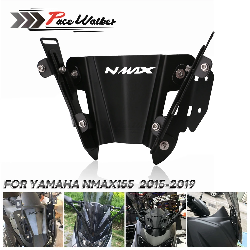 

CNC Motorcycle NMAX Rearview Bracket For Yamaha NMAX155 125 150 Rear Side View Mirrors Adapter Fixed Stent Holder 2015-2019