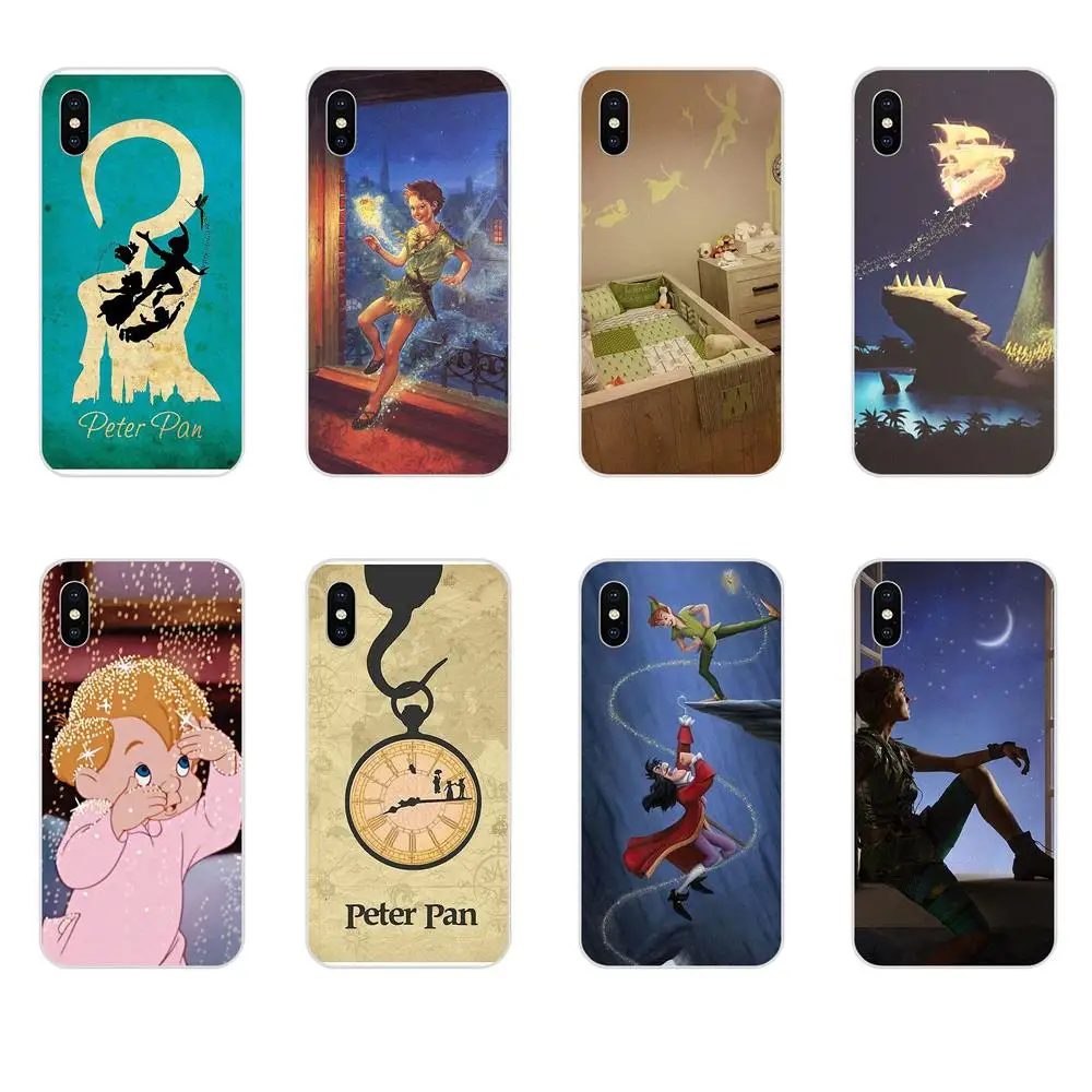 

For Apple iPhone X XS Max XR 4 4S 5 5C 5S SE 6 6S 7 8 Plus Diy Painted Beautiful Phone Case Nebula Peter Pan Cell