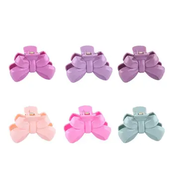 

6pcs Fashion Practical Hair Clamps Bow Hair Jaw for Women Ladies