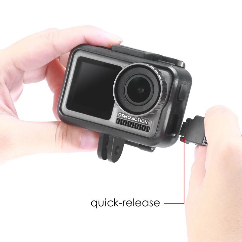 Ulanzi OA-8 держатель микрофона адаптер для DJI OSMO ACTION Cage чехол Спортивная камера Vlog Холодный башмак адаптер конвертер Расширение крепление