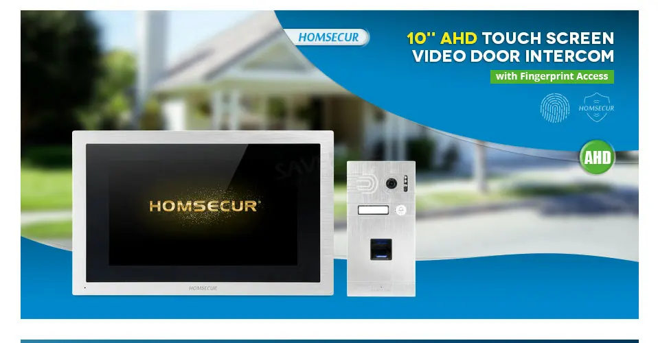 HOMSECUR 4 провода Hands-free видео домофон система с режимом сна BC061HD-S+ BM114HD-S