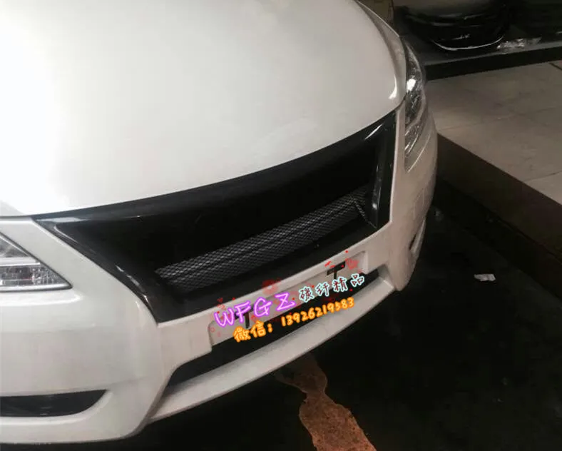Подходит для Nissan SYLPHY 12 14 карбоновый автомобильный гриль высокого качества Материал: углеродное волокно Преимущества: высокое качество, мода