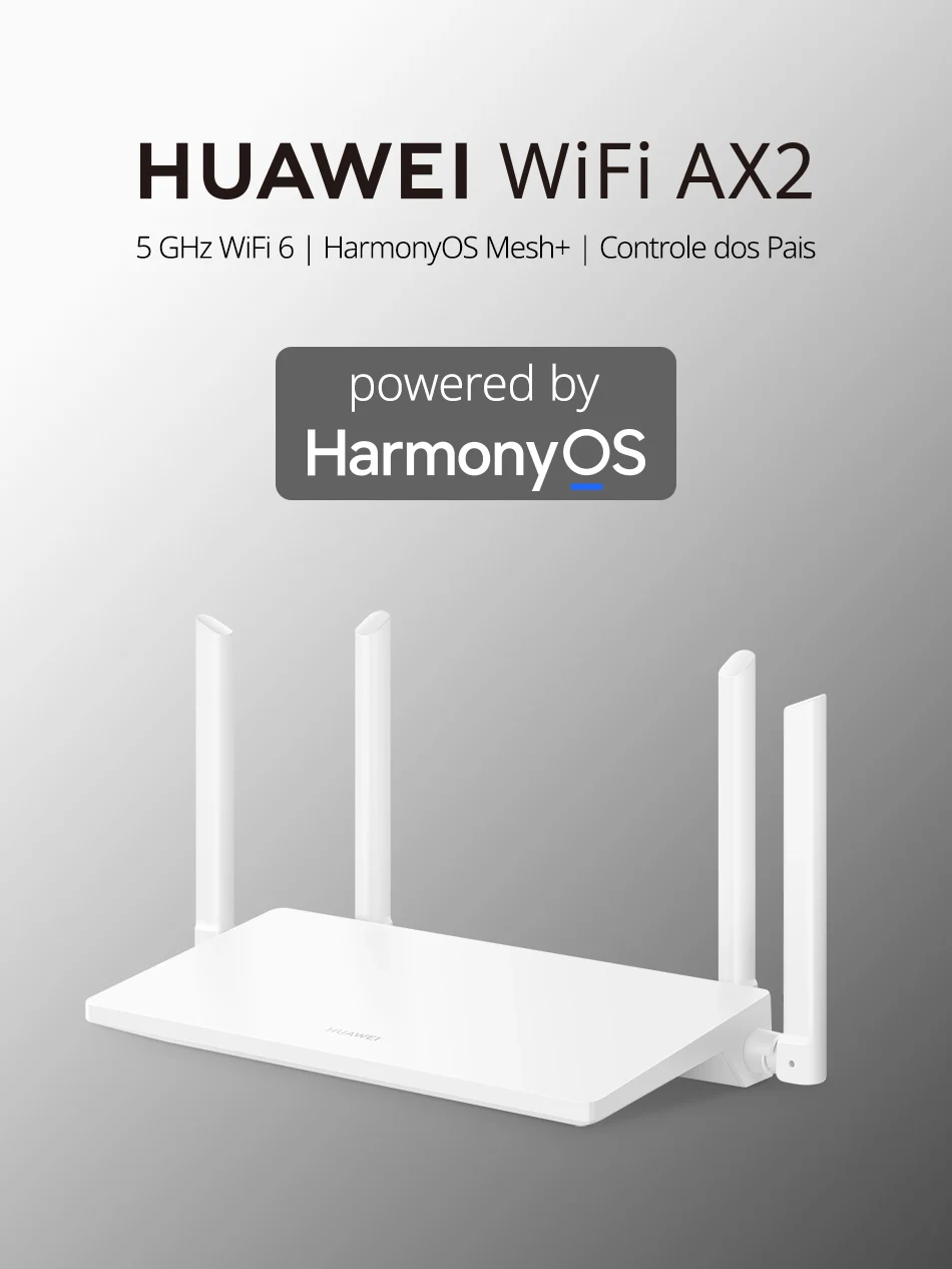 Brazil Version AX2 WiFi 6+ Wifi Router Gigabit 2.4G 5.0GHz Dual-Band VPN Repeater Amplifier Mesh WiFi with 4 High Gain Antennas