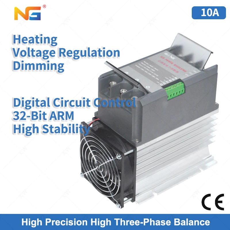 

Free Shipping SCR power regulator 10A thyristor controller Resistive load for Dimming power adjustment heating control