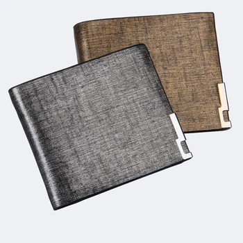 

New Designer Baellerry Men PU Leather Wallet Luxury Short Money Coin Bag Card Holder Male Cash Purse Clutch Pocket Cuzdan