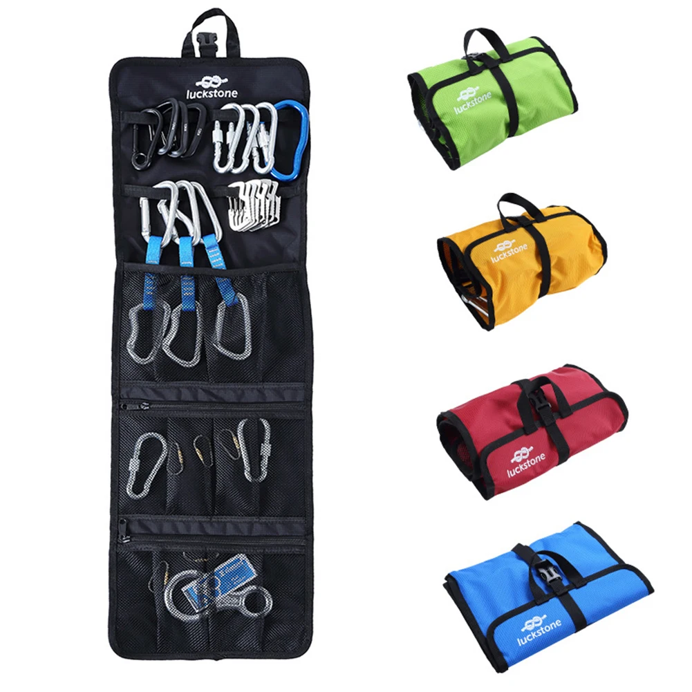 

Climbing Rock Climbing Hook Rope Storage Bag Folding Rock Climbing Arborist Caving Quickdraw Sling Carabiner Hook Gear Equipment