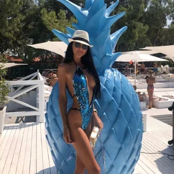 

Sequin One Piece Swimsuit Sexy Women Bikini Swimsuit Beach Bikini