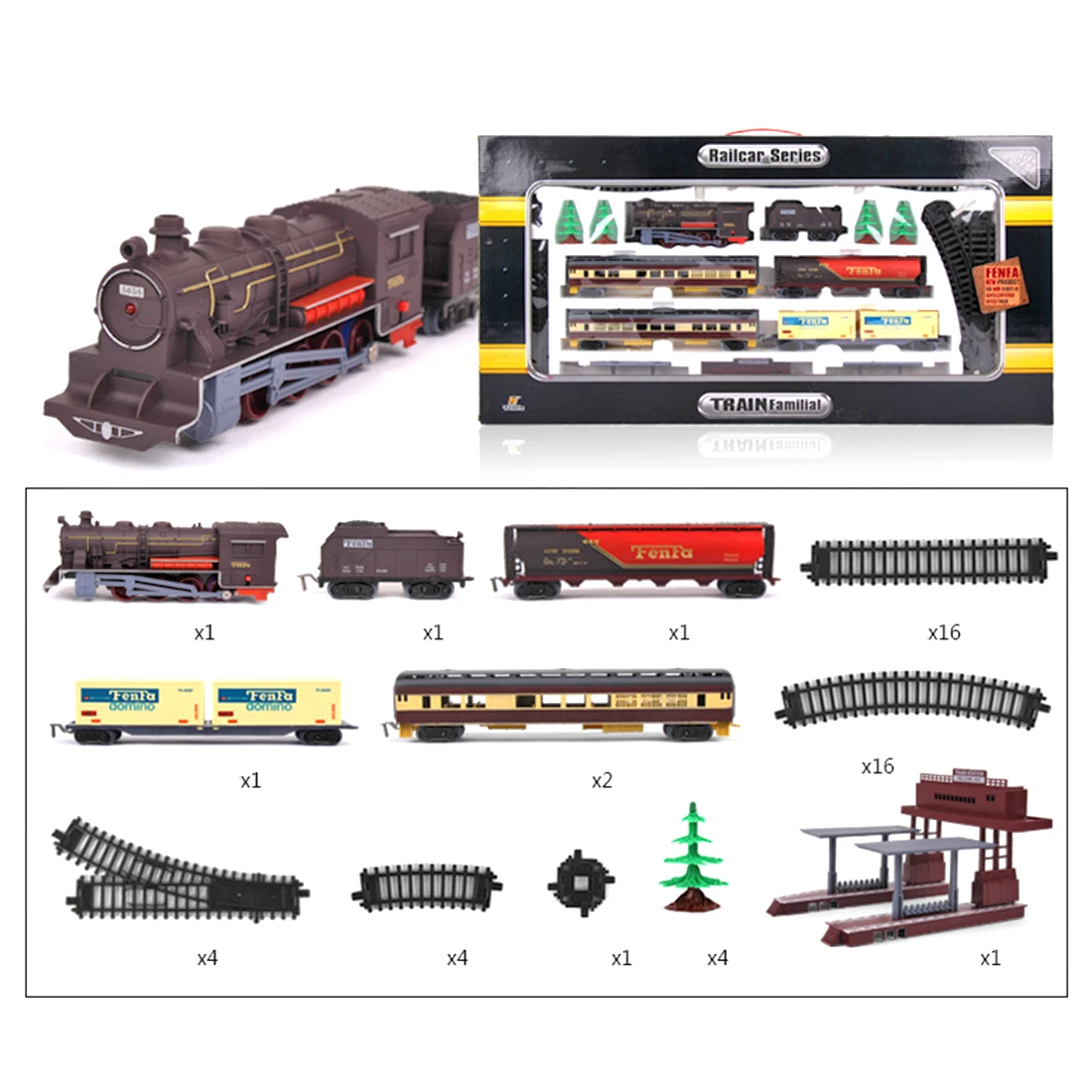 NFSTRIKE 1: 87 дети Электрический симулятор поезд трек Модель игрушка набор песок стол сцены Железнодорожные серии-базовая версия XL