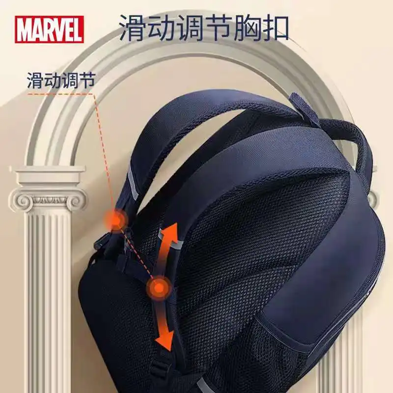 Disney New School Bags For Boys Primary Student Shoulder Orthopedic Backpack Grade 1-5 Large Capacity Spider Man Mochilas