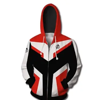 

2019 Movie Avengers Endgame Quantum Realm Sweatshirt Jacket Advanced Tech Hoodie Cosplay Costumes superhero Iron Man Hoodies