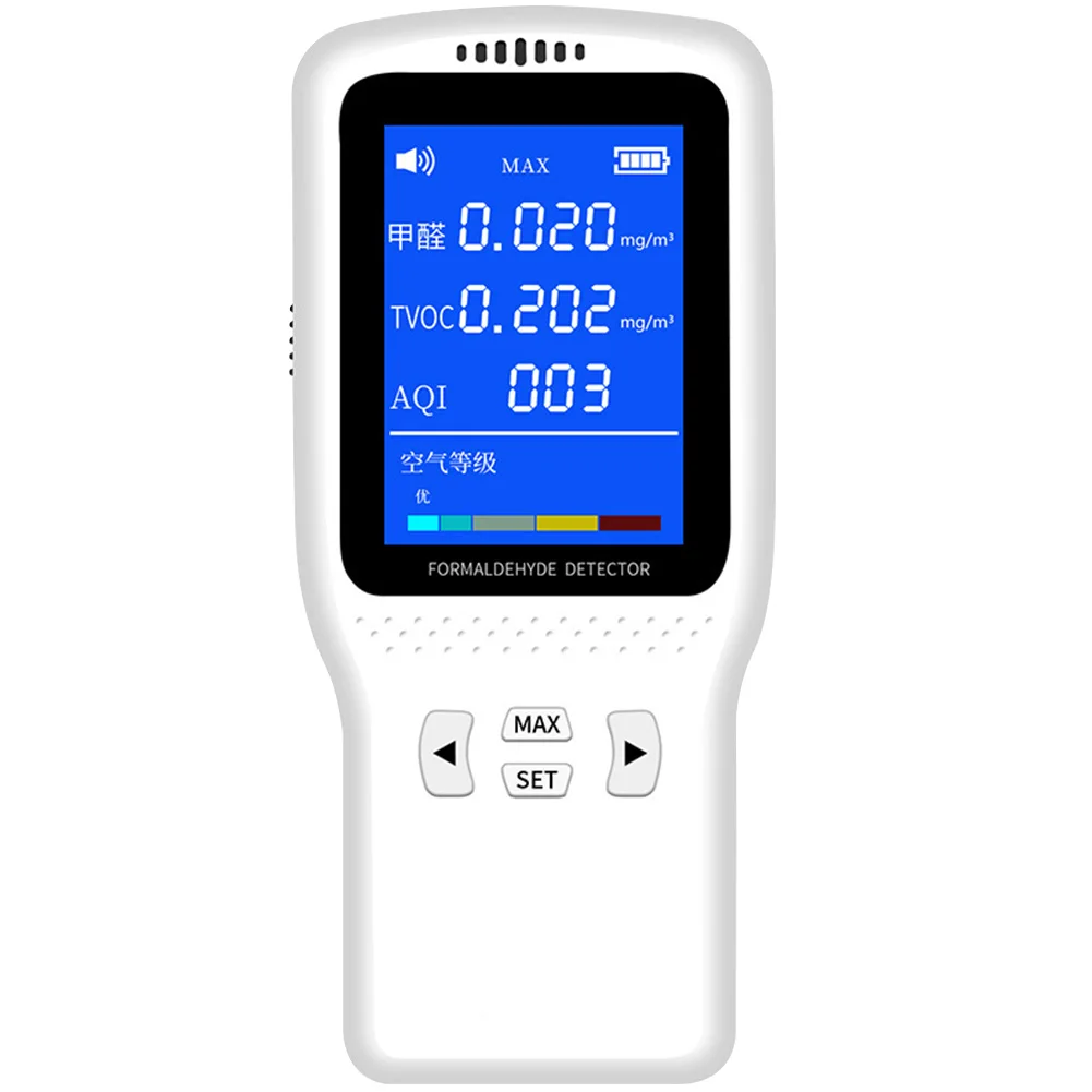 

Home LED Display Analyzer Tester Digital HCHO TVOC 3D Convection Air Quality Detector Meter Monitor Office Accurate Professional