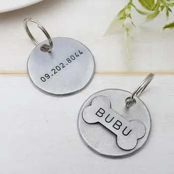 

Personalized Dog Tag Pet ID Tag Custom Dog Name Collar Pet Accessories Cat Tag Dog Bone Tag Lover Memorial Gift