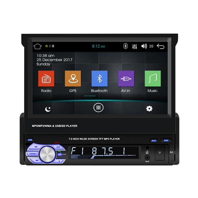 Flash Deal 7 Inch 2 Din Android 8.1 Car MP5 Multimedia Player GPS Navigation Bluetooth Radio 0