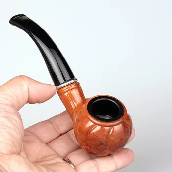 Cena Stary Retro Classic Bakelitu Rury żywica Komin E-flite Długi Fajki Heban Fajka Do Tytoniu Z Rury Akcesoria Męskie Gadżet