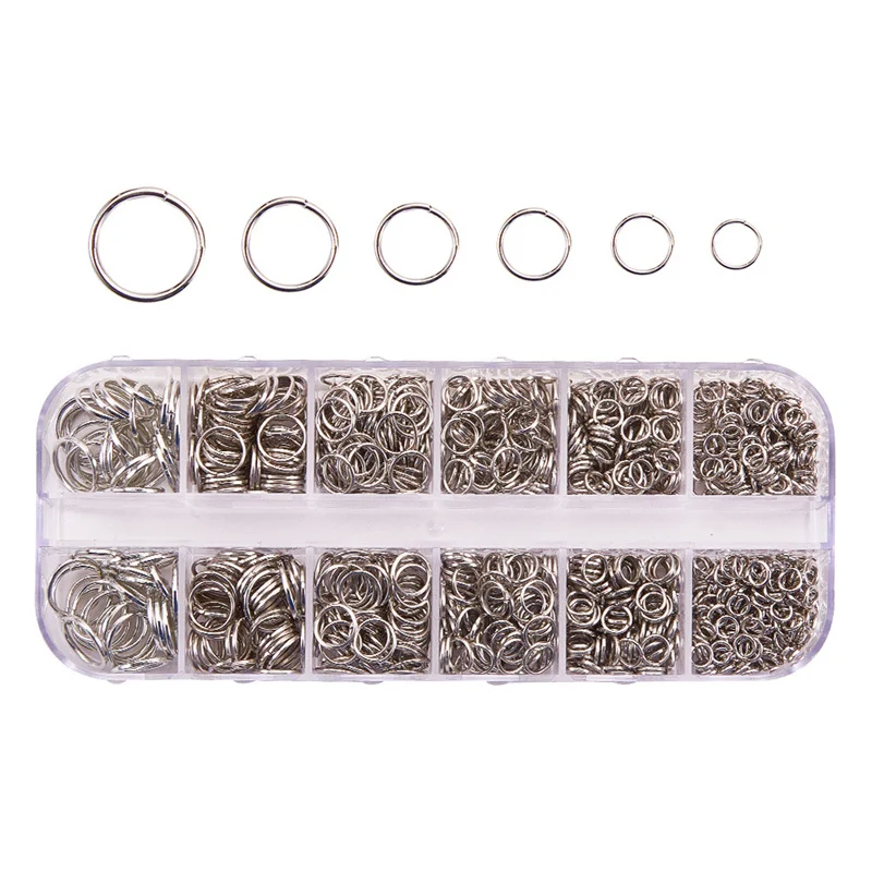 New Fashion 4-10mm Open Jump Rings Factory wholesale Necklace Bracelet Earring Pendant Split Connectors DIY Making Accessories |