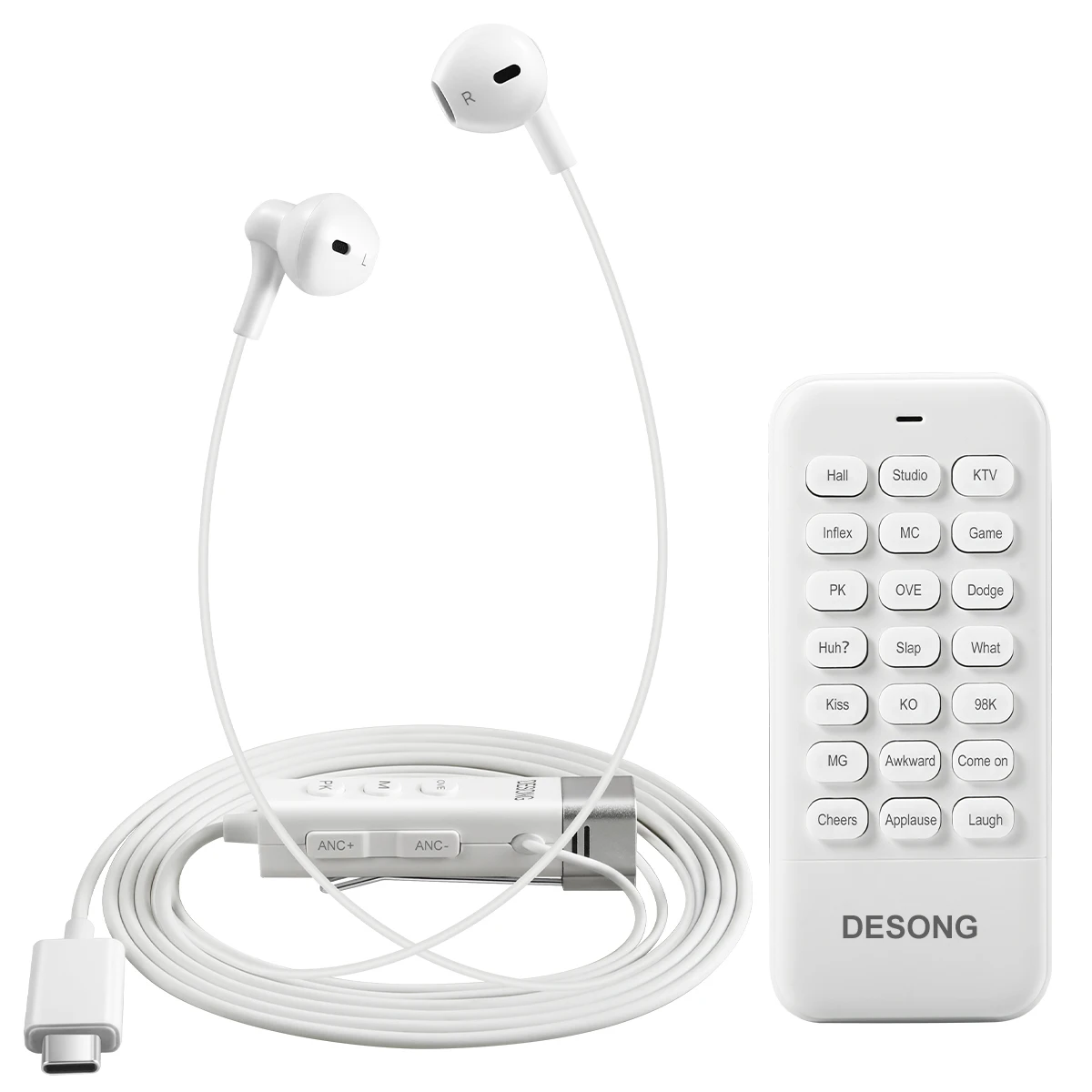 New Wired Headphones Remote Control Noise Reduction Voice-Changing Headset With Microphone Apply to Studio Live Broadcast | Электроника