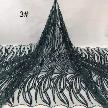 

Exquisite sequin embroidery French mesh African lace Nigeria lace fabric for evening dress party dress ladies clothing fabric