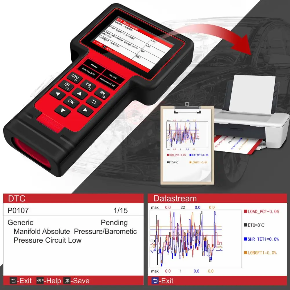 Диагностический прибор Thinkcar TS609 OBD2 для сканирования двигателя ЭБУ инструмент