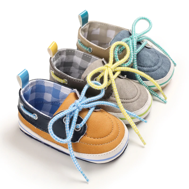 Zapatos de bebé con cordones para primavera y otoño, tipo de 0 a 18 meses,  calzado de bebé de fondo suave con zapato Recreativo|Zapatos para niños  pequeños| - AliExpress