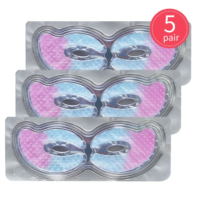 Eye Patches Hyaluronic Acids Microneedle Eye Pads Moisturizing Wrinkles Fine Lines Dark Circles Removal Collagen Eye Mask Patch 5Pair K287