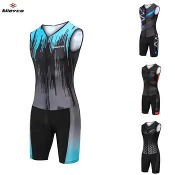 

Mieyco Men's Triathlon Suit Pro Cycling Jersey Set Bicycle Clothing With Pad Road Bike Playsuit Swimming Running Cycle Clothes