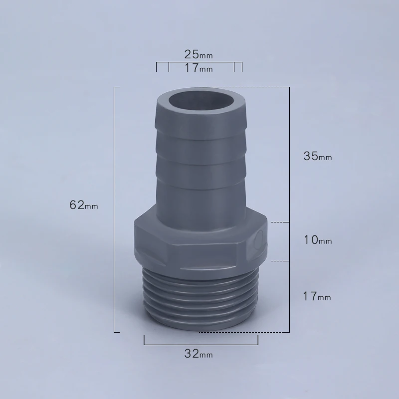 1/2" 3/4" 1" NPT Male Thread Hose Connector PVC Pipe adapter for 1000L IBC Tank Garden water Container fittings 1Pcs 