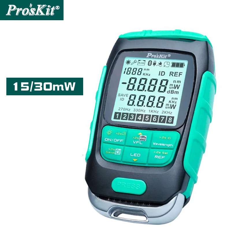 Proskit Mt7615 Mt7616 4 In 1 Fiber Optic Laser Power Meter Vfl 30mw Visual Fault Locator Lan