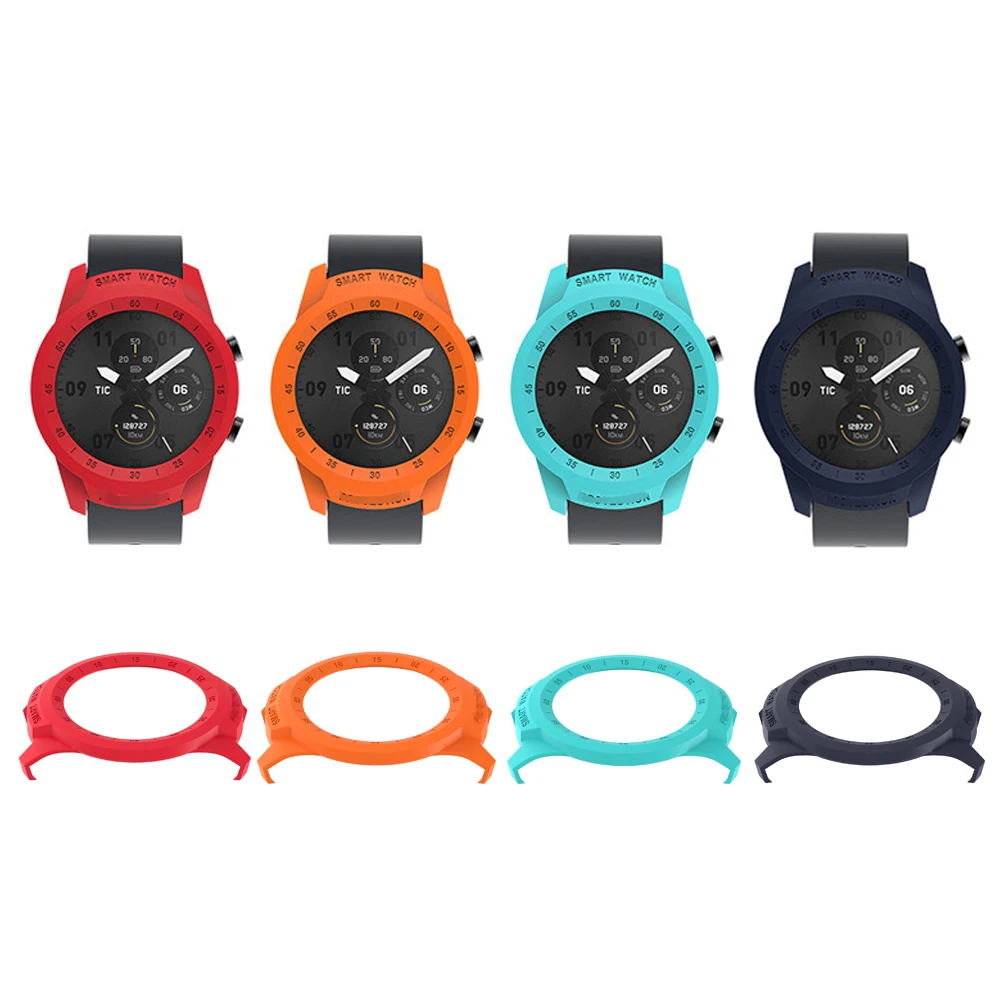 Matte PC Hard Shell Edge Frame Glass Screen Protector Case For Ticwatch Pro 4G Smart Watch Protective Bumper Cover Accessories |