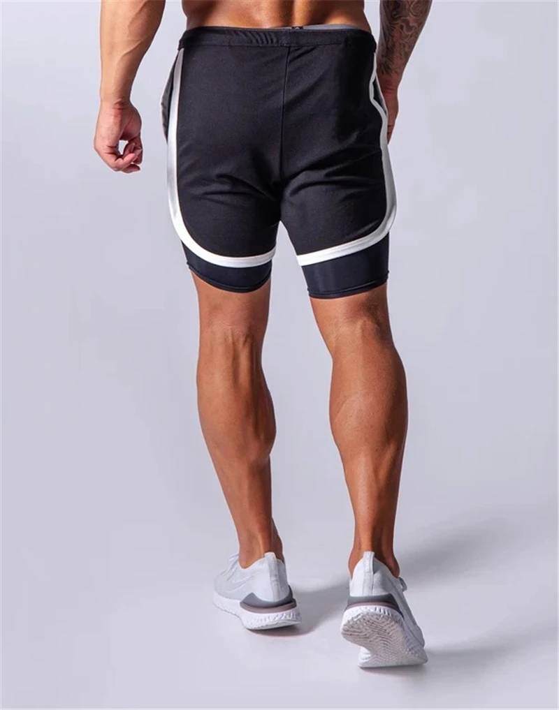 Deals 2020 New Quick Dry Mens Sports Running Shorts Active Training Exercise Jogging 2 IN 1 Shorts With Longer Liner 8 Colors