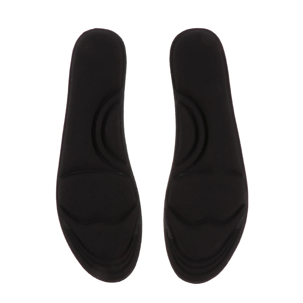 1 Pair Elastic Shoe Insoles Memory Foam Unisex Insole Running Sports Insert Breathable Orthotic Pad Sweat Absorption Pads 