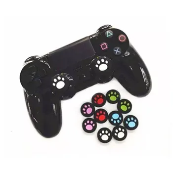 

Gen Game 10 pcs Cat Paw Rubber Silicone Analog Thumb Sticks Grips Caps for Dualshock 4 PS4 Pro Slim Controllers Accessories