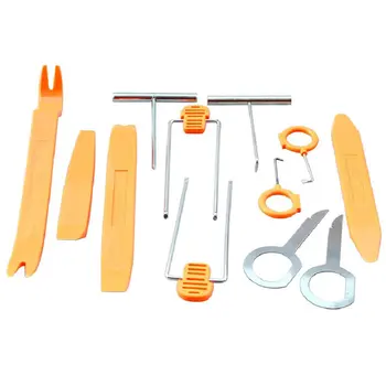

12 pcs/set Auto Car Radio Door Panel Trace Clip Trim Removal Audio Installer Pry Tool Audio disassembly tool