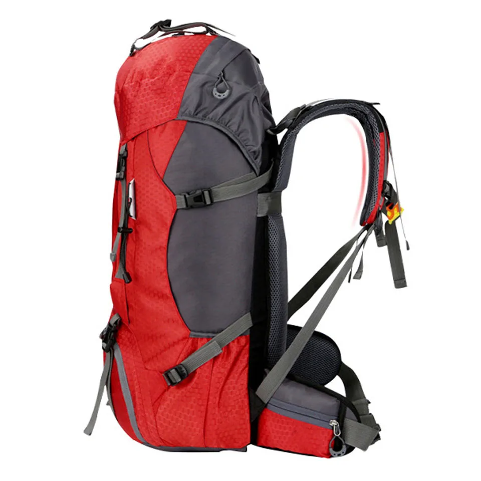 60L Man&Woman Hiking Camping Backpacks Waterproof Hike Travel Outdoor Bag For Climbing Trekking Sports Rucksack Bags Rain Cover 4