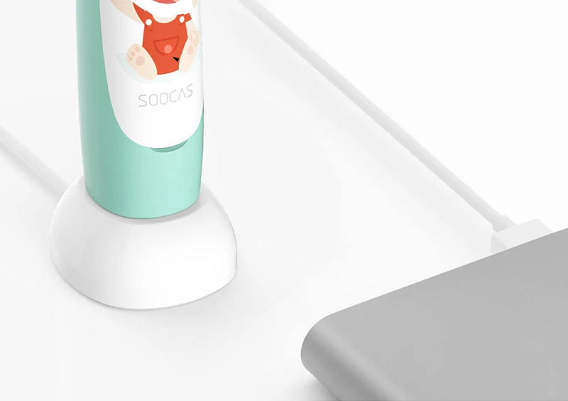 Xiaomi SOOCAS C1 детская звуковая электрическая зубная щетка Милая Водонепроницаемая аккумуляторная зубная щетка для детей