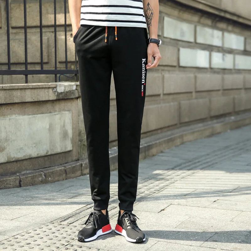 

Casual Pants Men's 19 Years New Style Medium Waist Moderate Elasticity Skinny Pants Slim Fit Men Fashion Casual Gymnastic Pants